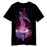 Cyberpunk 2077 Tarot Star Black 3D Printed T-shirt Cosplay Costume Outfits Halloween Carnival Suit