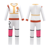 Zombies 4: Dawn of the Vampires Costume Zed Cosplay Unisex Kids White Jumpsuit For Kid Man Female Halloween Carnival Suit