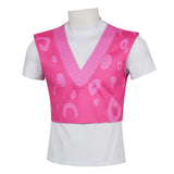 Kpop Demon Hunters Costume Mystery Saja Cosplay For Pink Vest Unisex Adult Man Female Halloween Carnival Suit