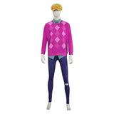 Kpop Demon Hunters Costume Baby Saja Cosplay Pink Outfit For Adult Man Halloween Carnival Suit