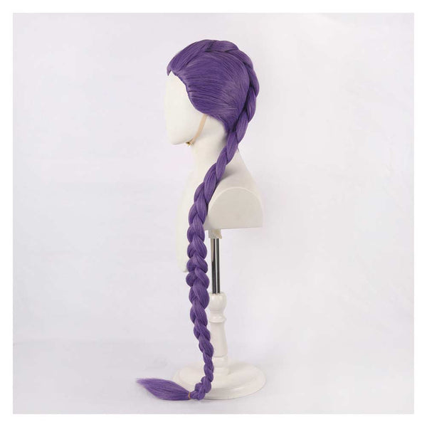 Anime Hunters Purple Braid Cosplay Wig - Long 47" Heat Resistant Synthetic Wig For Halloween & Costume