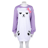 Kpop Demon Hunters Costume Mira Cosplay Purple Pajama Set For Adult Female Halloween Carnival Suit