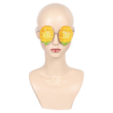 Kpop Demon Hunters Zoey Cosplay Yellow Popcorn Glasses Unisex Halloween Carnival Party Props Accessories