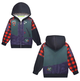 Zombies 4: Dawn of the Vampires Zed Cosplay Kid Red Hoodie For Children Halloween Carnival Suit