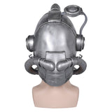Fallout Maximus Cosplay Silvery Latex Masks Helmet Masquerade Halloween Party Costume Props