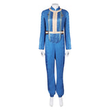 Fallout TV Lucy Vault Dweller Vault 33 Blue Jumpsuit Cosplay Costume Outfits
