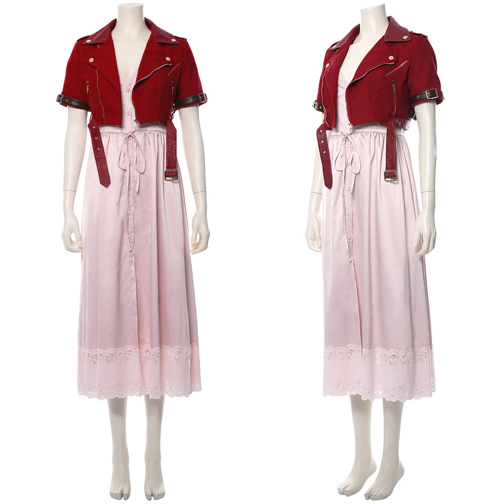 Final Fantasy Costume Aerith Cosplay For Adult Man Female Halloween Carnival Suit