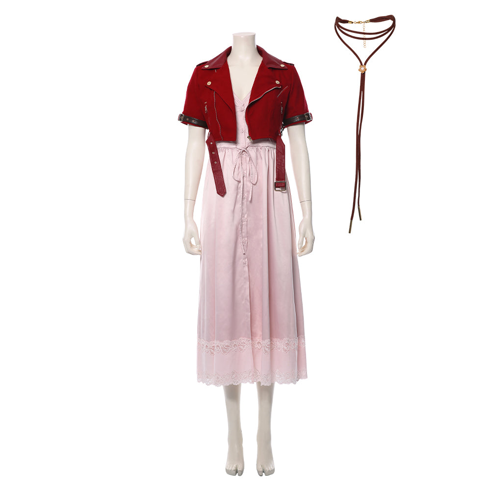 Final Fantasy Costume Aerith Cosplay For Adult Man Female Halloween Carnival Suit