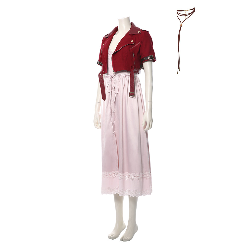 Final Fantasy Costume Aerith Cosplay For Adult Man Female Halloween Carnival Suit