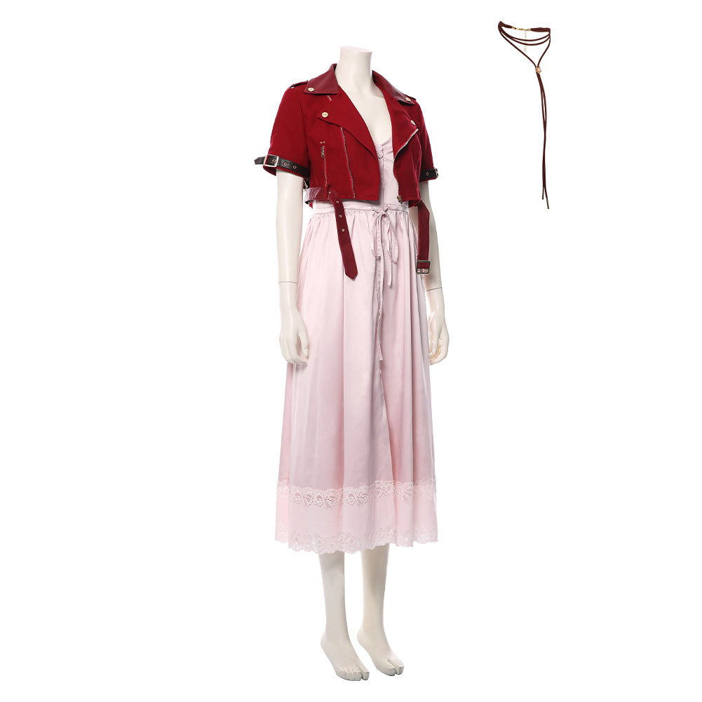 Final Fantasy Costume Aerith Cosplay For Adult Man Female Halloween Carnival Suit