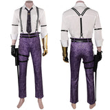 Final Fantasy Costume Vincent Valentine Cosplay For Adult Man White Suit Halloween Carnival Suit