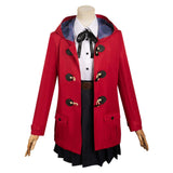 Girls Band Cry Iseri Nina Red Coat Anime Cosplay Costume Outfits Halloween Carnival Suit