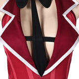 Hazbin Hotel Alastor Red Sexy One Piece Swimsuit Swimwear Cosplay Costume Outfits Halloween Carnival Suit