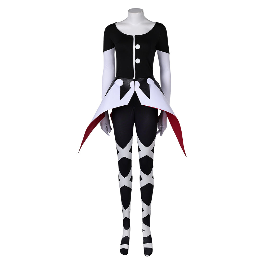 Hazbin Hotel Carmilla Carmine Black Jumpsuit Cosplay Costume Outfits Halloween Carnival Suit