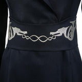 House of the Dragon Princess Rhaenys Targaryen Black Coat Cosplay Costume Outfits