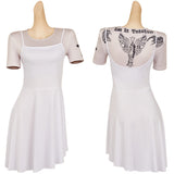 John Wick: Ballerina 2025 Eve Macarro Rooney Cosplay White Dance Dress For Adult Female Halloween Carnival Suit