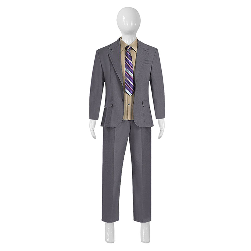 Joker 2 Arthur Fleck Kids Children Grey Suit Movie Character Cosplay Costume Outfits Halloween Carnival Suit