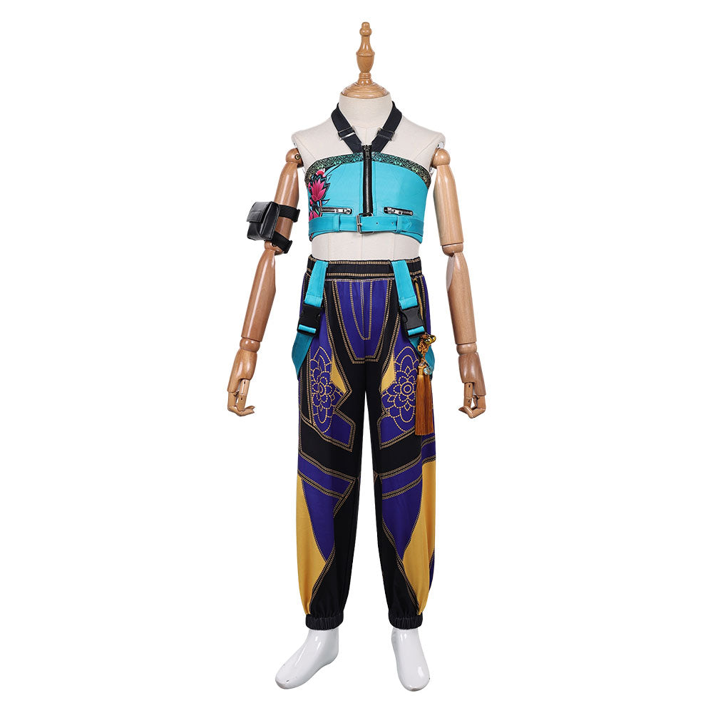 KPop Demon Hunters Zoey Kids Cosplay Costume  Outfit Halloween Carnival Suit