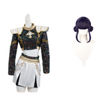 Kpop Demon Hunters Zoey Kids Cosplay Costume Black Outfit Halloween Carnival Suit