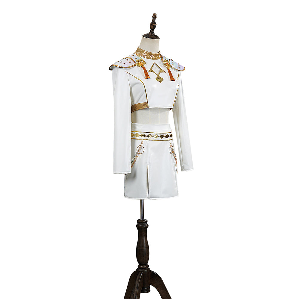 Kpop Demon Hunters Zoey Kids Cosplay Costume Outfit Halloween Carnival Suit