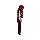 Stellar Blade EVE Racer's High Black-red Grid Suit Leather Jumpsuit Ensemble Game Character Cosplay Costume Outfits