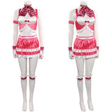 Tekken Costume Lili Cosplay Pink Swimsuit Set For Adult Female Halloween Carnival Suit