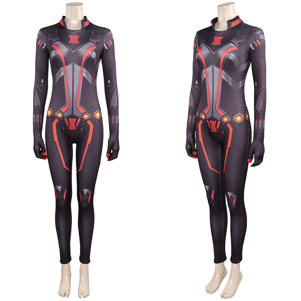 Marvel Rivals Black Widow Cosplay Costume Halloween Carnival Suit