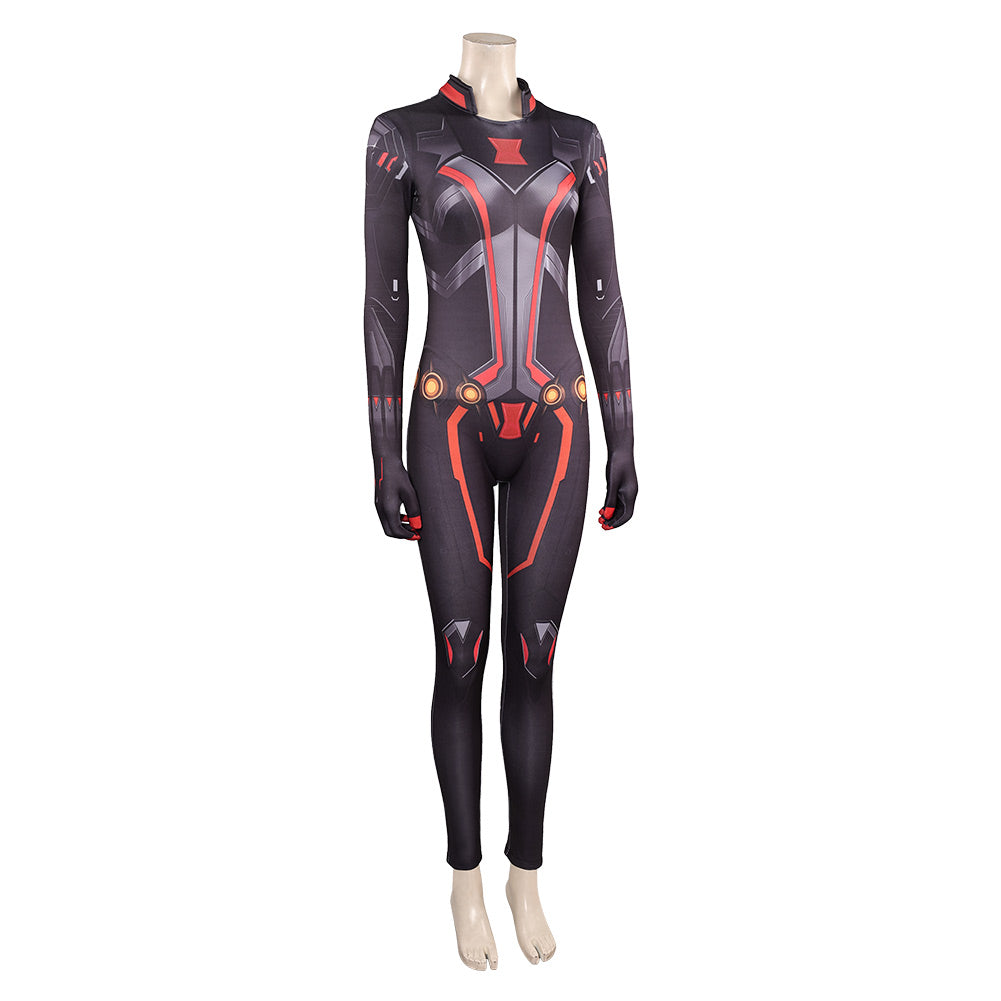 Marvel Rivals Black Widow Cosplay Costume Halloween Carnival Suit