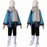 Monster Hunter Kid Costume NATA Cosplay Blue Suit For Unisex Children Halloween Carnival Suit