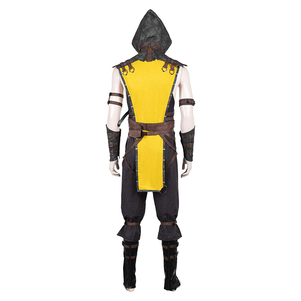 Mortal Kombat Scorpion Cosplay Costume For Adult Man Female Halloween Carnival Suit