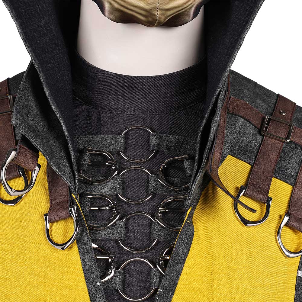 Mortal Kombat Scorpion Cosplay Costume For Adult Man Female Halloween Carnival Suit