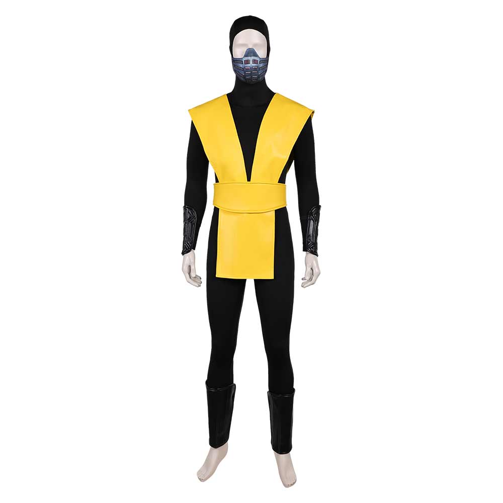 Mortal Kombat Scorpion Cosplay Costume Halloween Carnival Party Suit