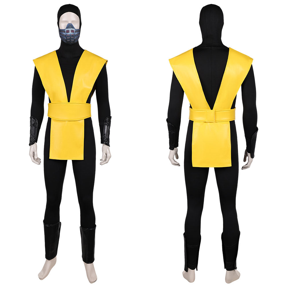 Mortal Kombat Scorpion Cosplay Costume Halloween Carnival Party Suit
