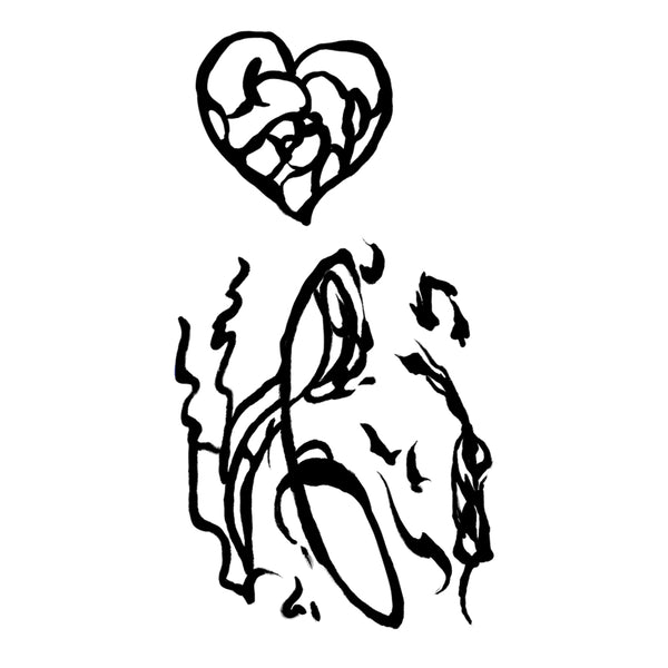 Obsession Nikki Black Tattoo Sticker Cosplay Prop Halloween
