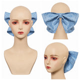 Pearl Cosplay Blue Big Bow Tie Unisex Halloween Carnival Party Props Accessories
