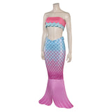 Super Mario Princess Peach Mermaid Suit Cosplay Costume Outfits Halloween Carnival Suit