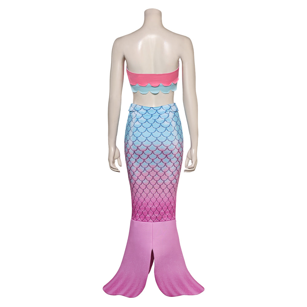 Super Mario Princess Peach Mermaid Suit Cosplay Costume Outfits Halloween Carnival Suit