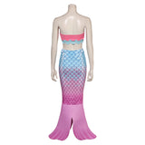 Super Mario Princess Peach Mermaid Suit Cosplay Costume Outfits Halloween Carnival Suit
