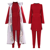 SW Princess Leia Red Suit Cosplay Costume Outfits Halloween Carnival Suit