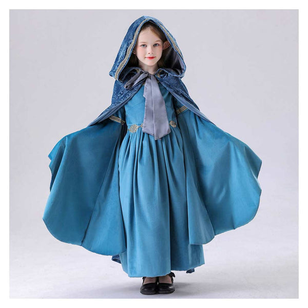 The Lord of the Rings Costume Arwen Cosplay Blue Dress For Kids Girls