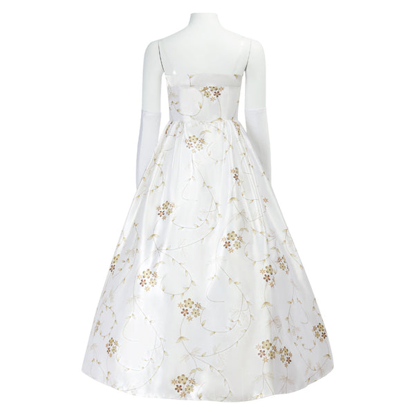 open lace back dress The Princess Diaries Mia White Cosplay Dress For Adult Female Hallowee –  Cosplaysky.ca
