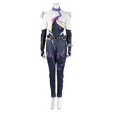 Valorant Costume Vyse Cosplay Women White Top Pants Full Set For Adult Female Halloween Carnival Suit