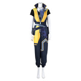 Valorant Costume Sova Cosplay Yellow Jumpsuit Set For Adult Female Halloween Carnival Suit
