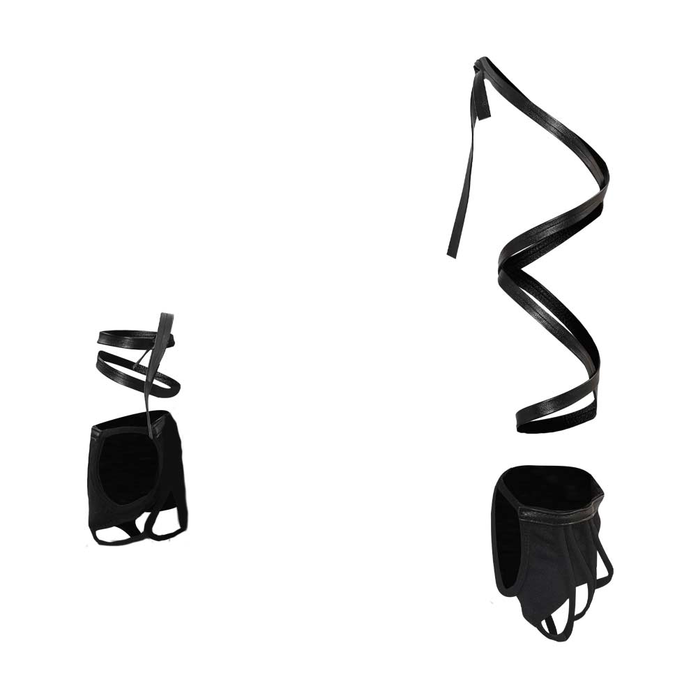 Valorant Fade Cosplay Black Gloves Accessories Props