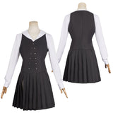 Elphaba Cosplay Costume Female Black School Dress Halloween Carnival Suit