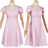 Glinda Cosplay Costume Female Light Pink Circle Dress Halloween Carnival Suit