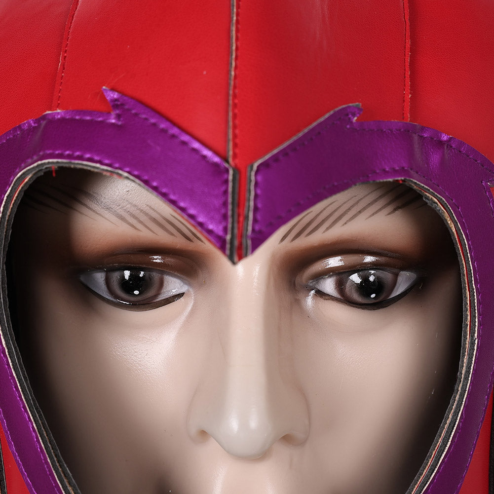 X-Men '97 Magneto Cosplay Red Latex Masks Helmet Masquerade Halloween Party Costume Props
