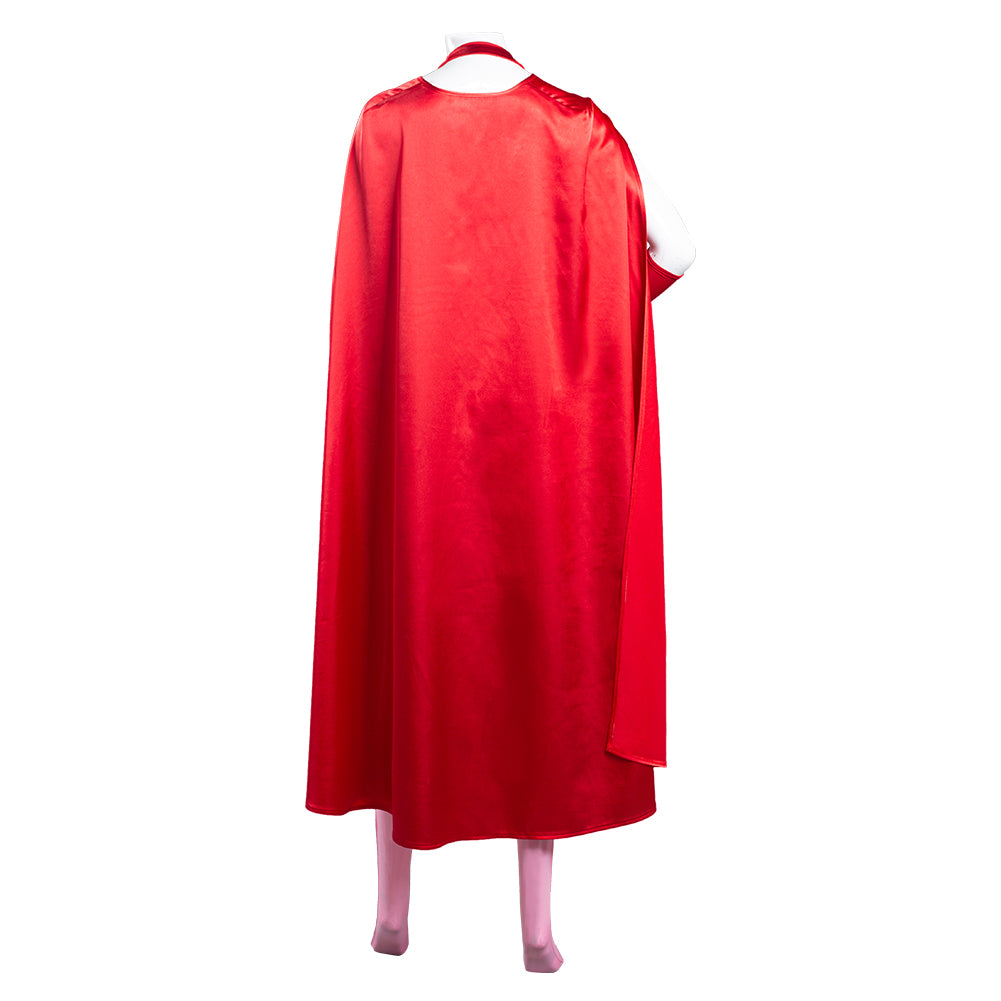 Wanda Vision Scarlet Witch Women Jumpsuit Outfit Wanda Maximoff Halloween Carnival Suit Cosplay Costume