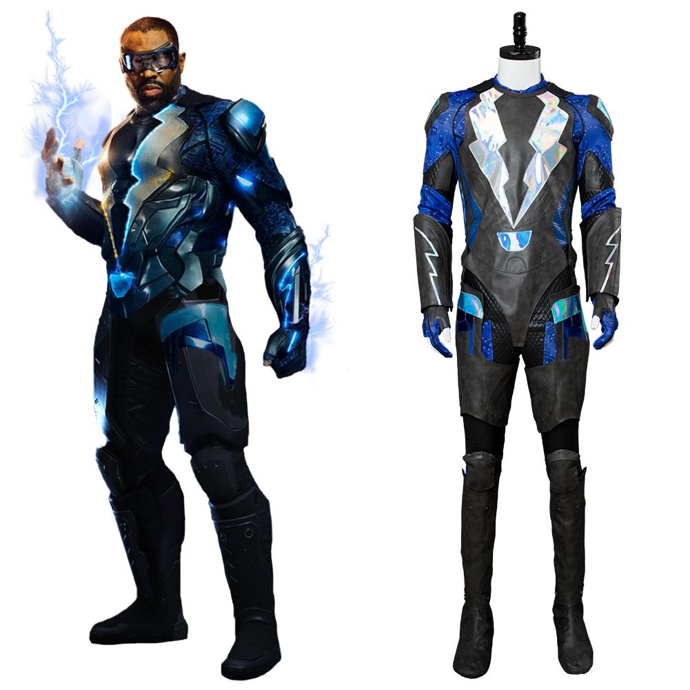 Black Lightning Jefferson Pierce Outfit Cosplay Costume
