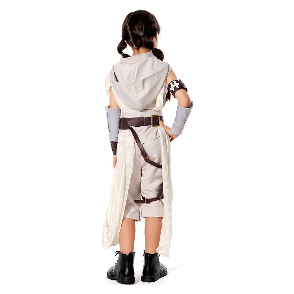 Rey The Rise of Skywalker Halloween Carnival Suit Rey Cosplay Costume Kids Children Outfit